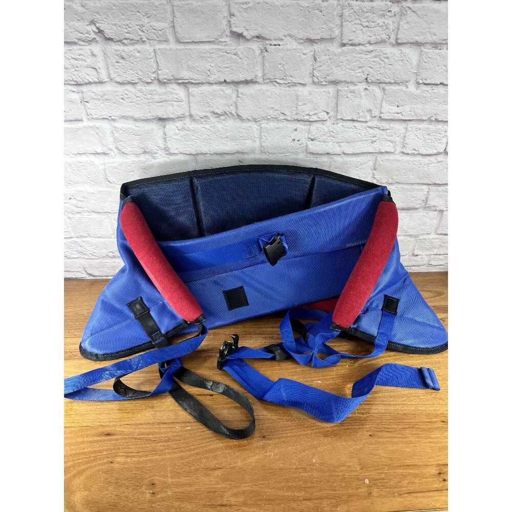 Blue Adjustable Support Harness with Red Padded Shoulder Covers